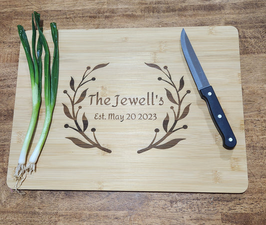 Cutting Board with name and date