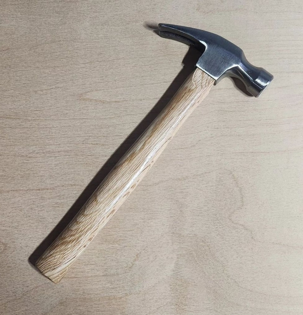 Personalized wooden handle hammer